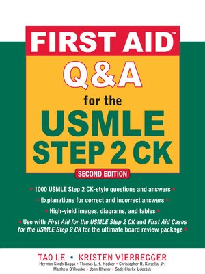 cover image of First Aid<sup>TM</sup> Q & A for the USMLE Step 2 CK